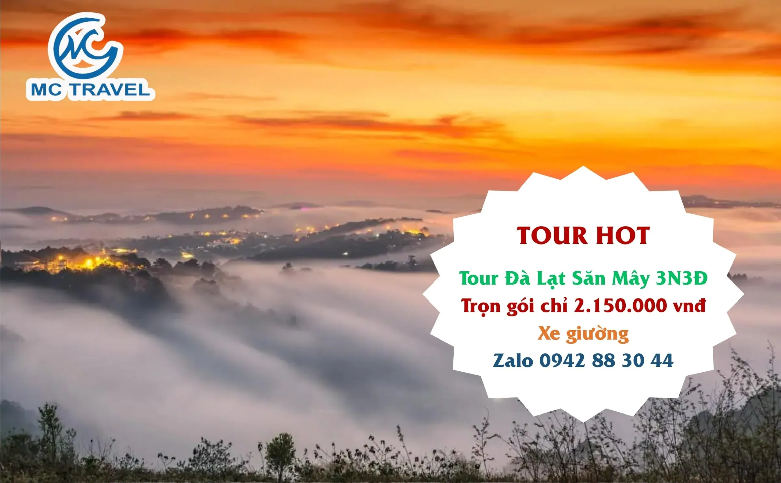 TOUR ĐÀ LẠT SĂN MÂY 3N3Đ