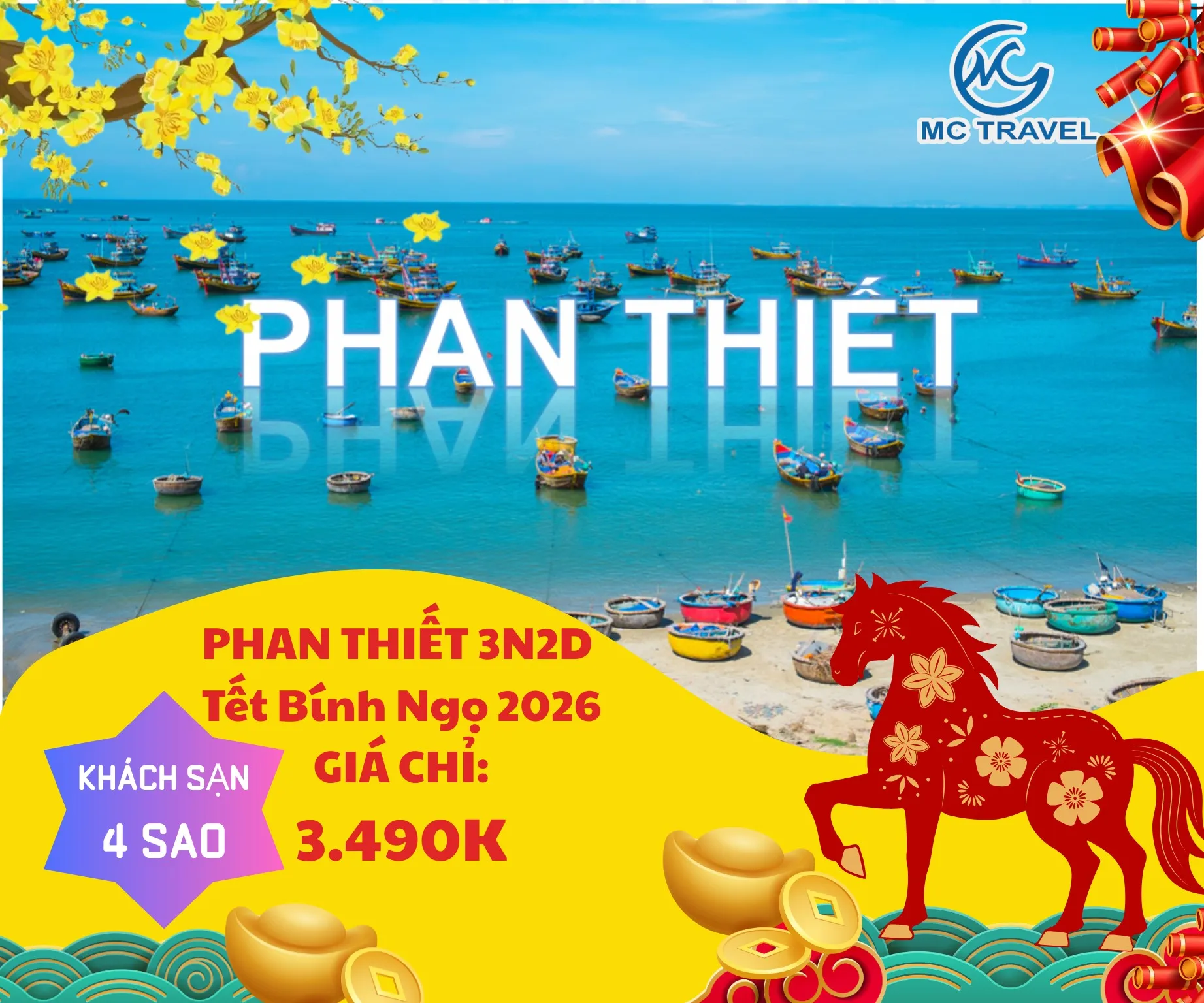 TOUR PHAN THIẾT 3 NGÀY 2 ĐÊM TẾT ÂM LỊCH  2026