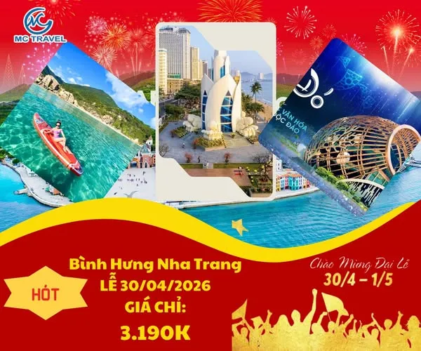 TOUR BÌNH HƯNG NHA TRANG 3N3Đ LỄ 30/04